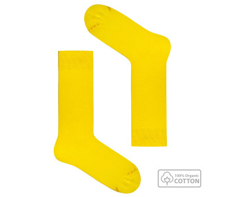 Chaussettes jaunes en coton biologique de Takapara