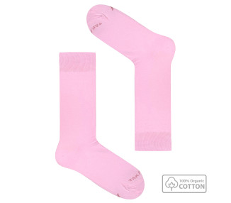 Light Pink Organic Cotton Socks by Takapara with GOTS Certification