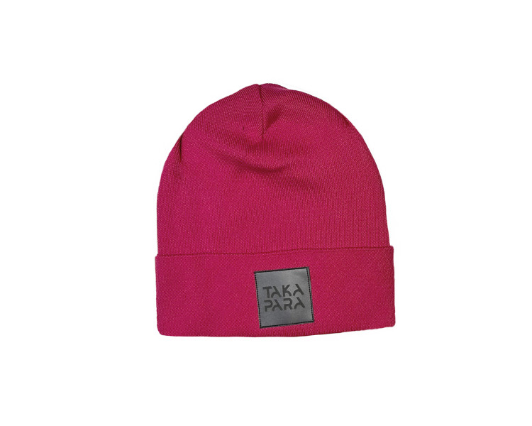 Różowa magenta czapka w 100% z bawełny od Takapara