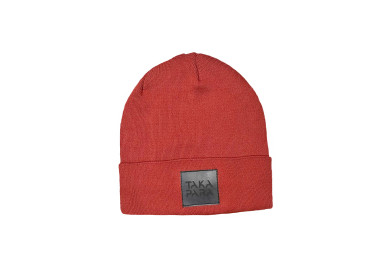 Ceglano czerwona czapka 100% bawełna od Takapara