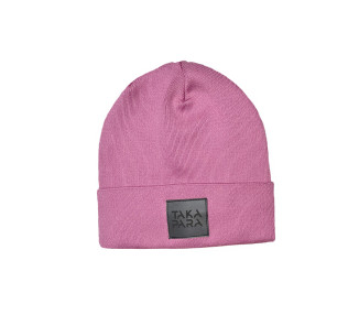 Dusty pink beanie hat 100% cotton by Takapara