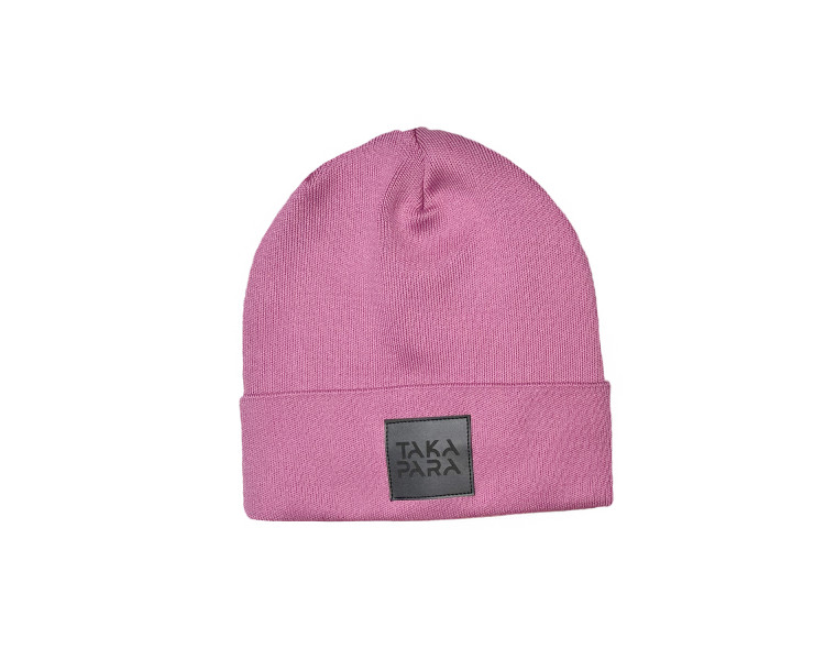 Dusty pink beanie hat 100% cotton by Takapara