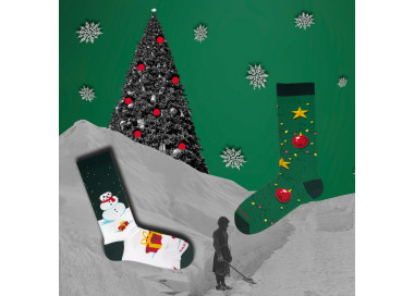 Takapara Christmas socks with Christmas tree and snowman