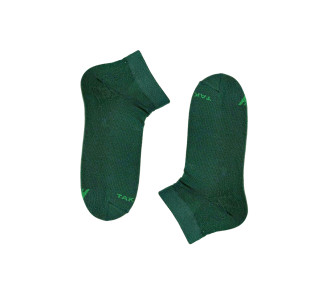 Green organic cotton ankle socks