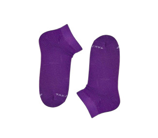 Purple organic cotton ankle socks