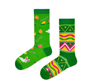 Easter socks with festive motif