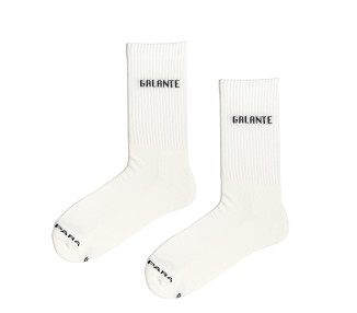 "GALANTE" White Cotton Sport Socks with Terry Cloth Foot