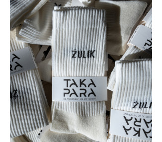 ŻULIK - White Cotton Sport Socks