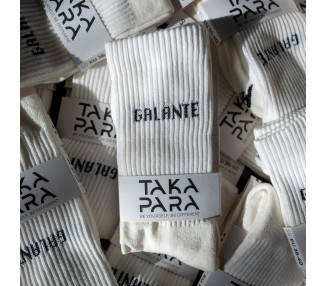 GALANTE - White Cotton Sport Socks