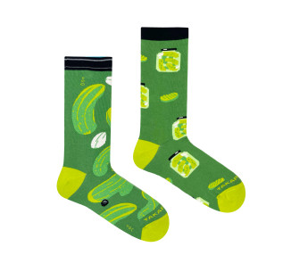 Funny socks with cucumbers and pickles