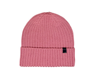 Bonnet beanie rose en laine mérinos de Takapara