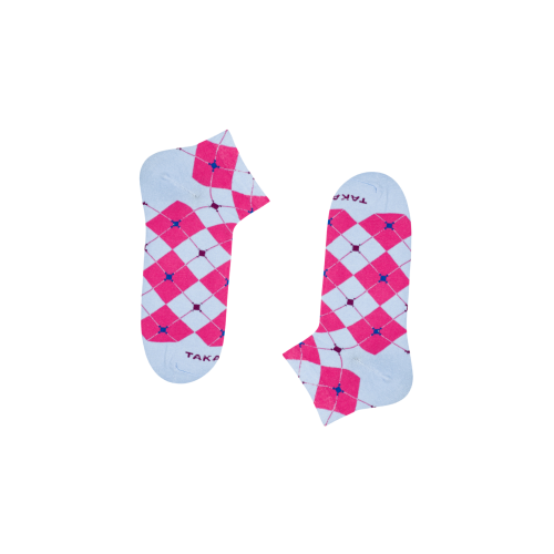 Krótkie stopki Fabryczna 2m4 w kolorowe trapezy.