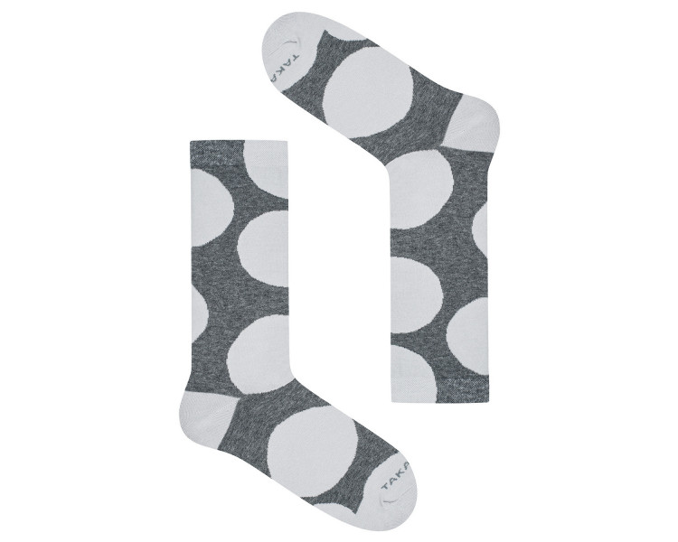 Zawisza 80m6  gray socks with light gray polka dots. Takapara