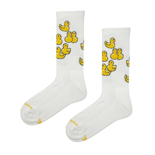 Canards – chaussettes de sport blanches