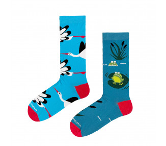 Storks and Frogs - Mix and Match Socks