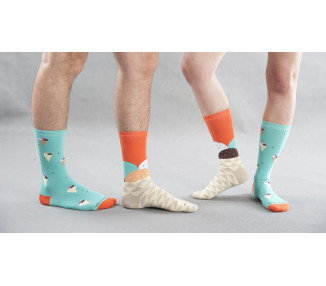 Eiscreme - Mix and Match Socken von Takapara