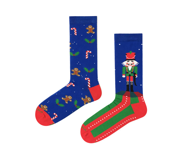 🧦 Nutcrackers and Gingerbread - Mix and Match Socks by Takapara 🎄