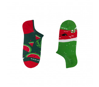 Ankle Mismatched socks - Watermelons