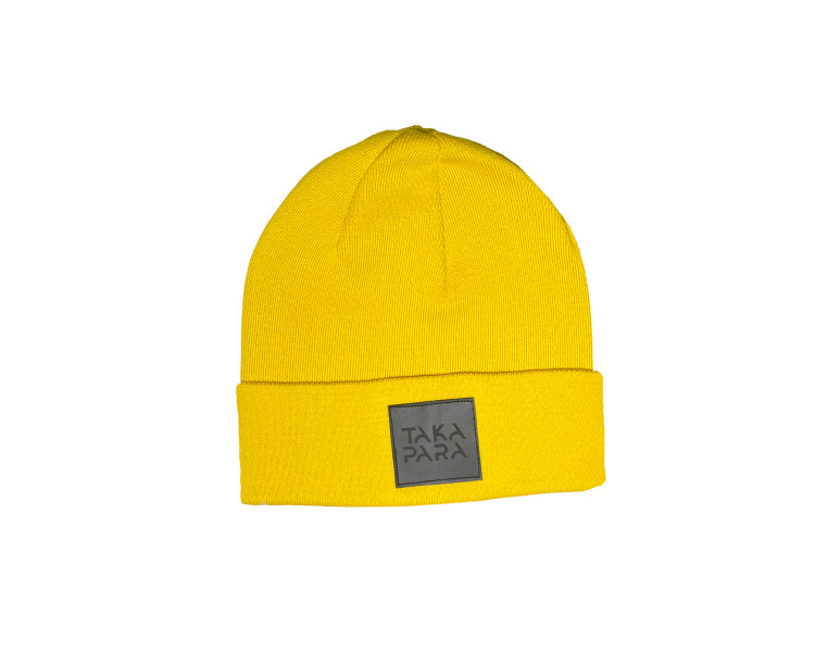 Gelbe Mütze von Takapara, 100% Baumwolle